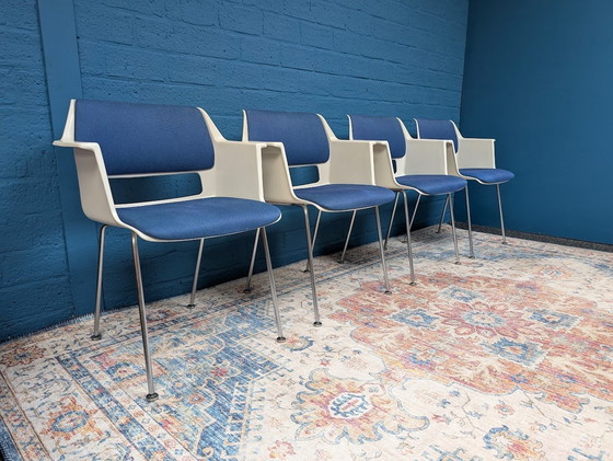 Image 1 of 4X Vintage Bucket Chairs Gispen 2225, Andre Cordemeyer