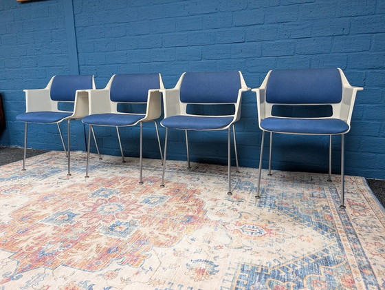 Image 1 of 4X Vintage Bucket Chairs Gispen 2225, Andre Cordemeyer