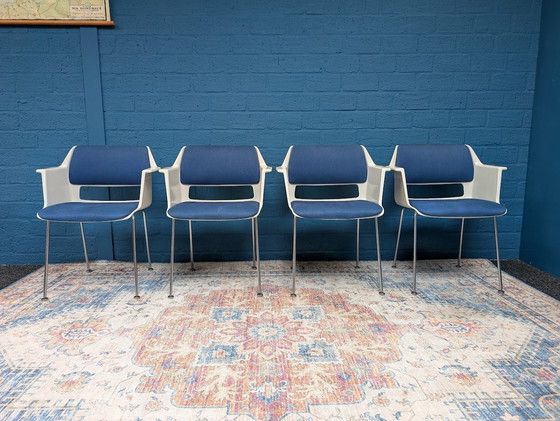 Image 1 of 4X Vintage Bucket Chairs Gispen 2225, Andre Cordemeyer