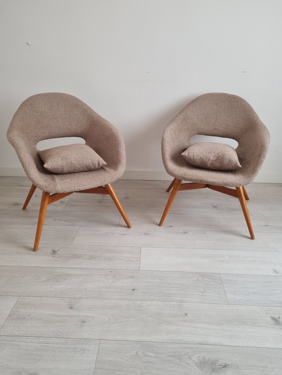 Image 1 of 2 × Miroslav Navratil Bucket Chairs