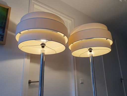 2x Van de Heg floor lamps