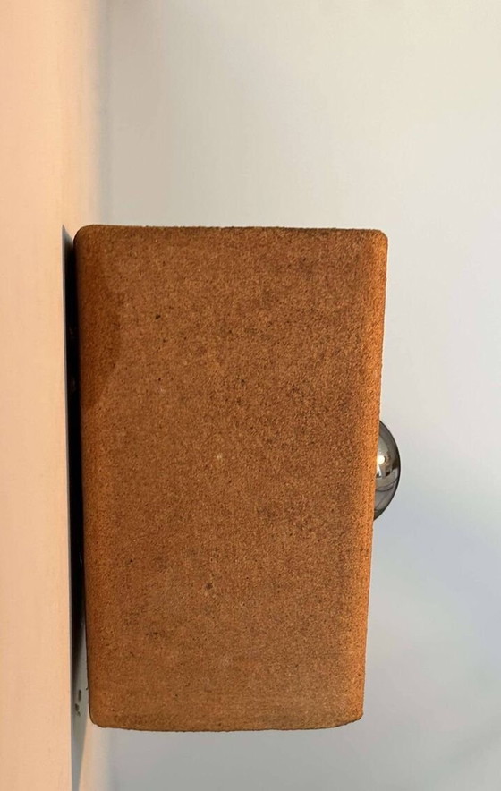 Image 1 of Terre Brute Chamotte Wall Lamp By Guy Bareff - France 1970