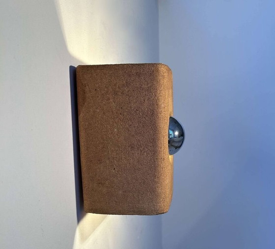 Image 1 of Terre Brute Chamotte Wall Lamp By Guy Bareff - France 1970