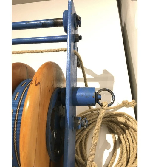 Image 1 of Anelli da ginnastica in legno d'epoca, Cecoslovacchia, anni '40