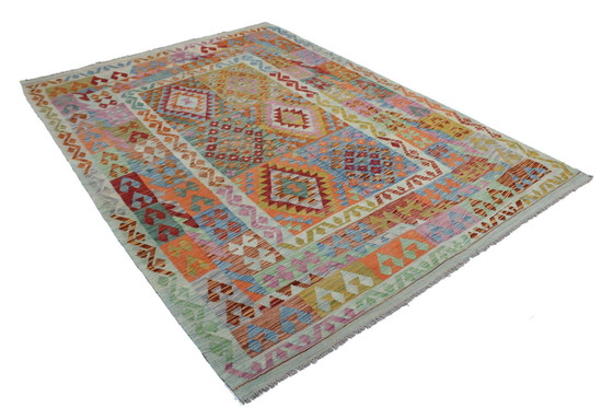 Image 1 of Original Old Style Kelim Afghan 246 X 178 Cm Top Condition