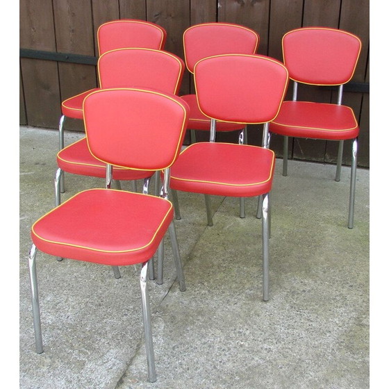Image 1 of Set of 6 vintage chairs Goin, Germany 1980s