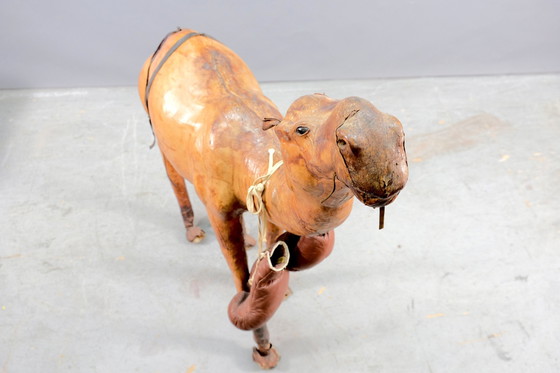 Image 1 of Mid-Century leather camel, 1960s