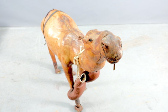 Image 1 of Mid-Century leather camel, 1960s