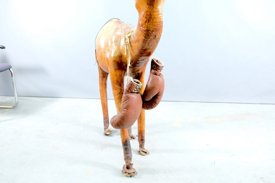 Image 1 of Mid-Century leather camel, 1960s