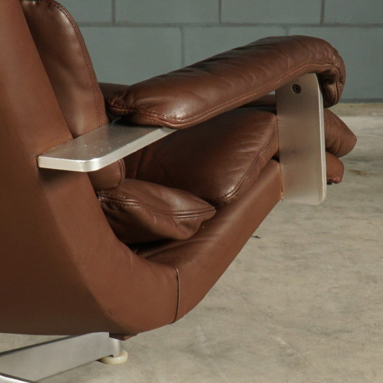 Image 1 of Lounge chair - Brown Leather - Hans Kaufeld - 1960s