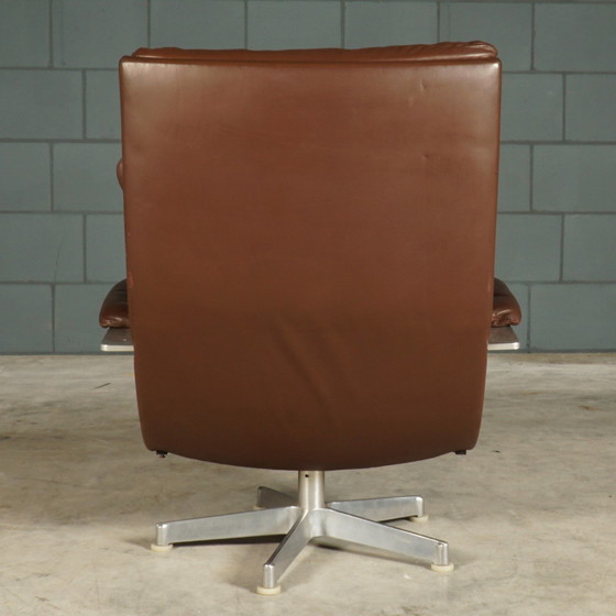 Image 1 of Lounge chair - Brown Leather - Hans Kaufeld - 1960s