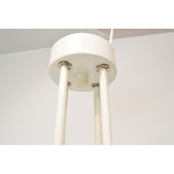 Image 1 of Lampadario vintage in metallo laccato e vetro di Jilove u Decina, Cecoslovacchia 1970