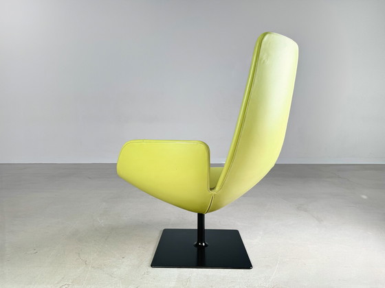 Image 1 of Original Moroso Armchair Leather Green Patricia Urquiola Swivel