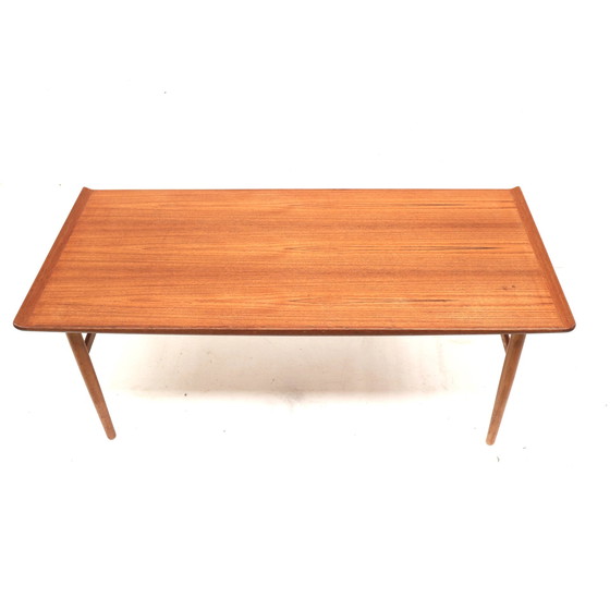 Image 1 of Vintage Teak Coffee Table By Alf Svensson For Tingströms Sweden