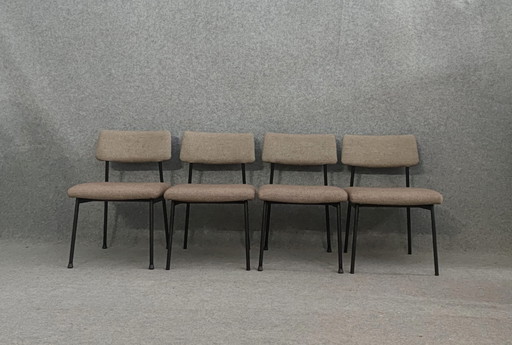 4× Mauser Chairs Mid - Century Modern Design Kitchen Chair Kitchen Chair 60s Vintage Retro 60S