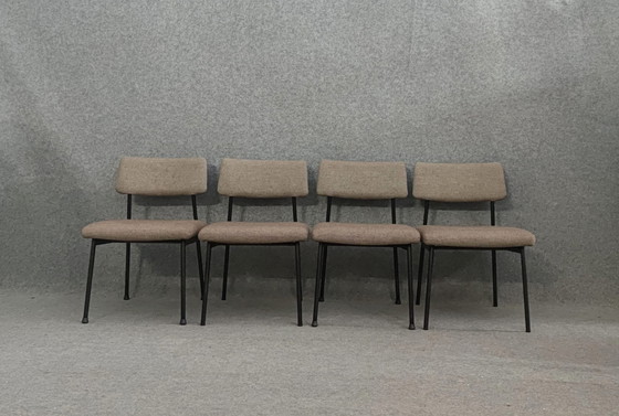 Image 1 of 4× Mauser Chairs Mid - Century Modern Design Kitchen Chair Kitchen Chair 60s Vintage Retro 60S