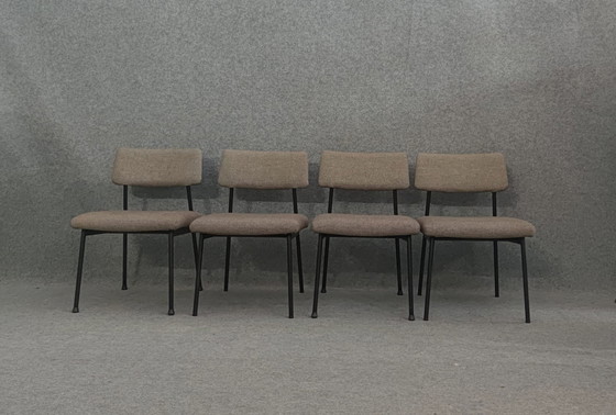 Image 1 of 4× Mauser Chairs Mid - Century Modern Design Kitchen Chair Kitchen Chair 60s Vintage Retro 60S