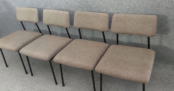 Image 1 of 4× Mauser Chairs Mid - Century Modern Design Kitchen Chair Kitchen Chair 60s Vintage Retro 60S