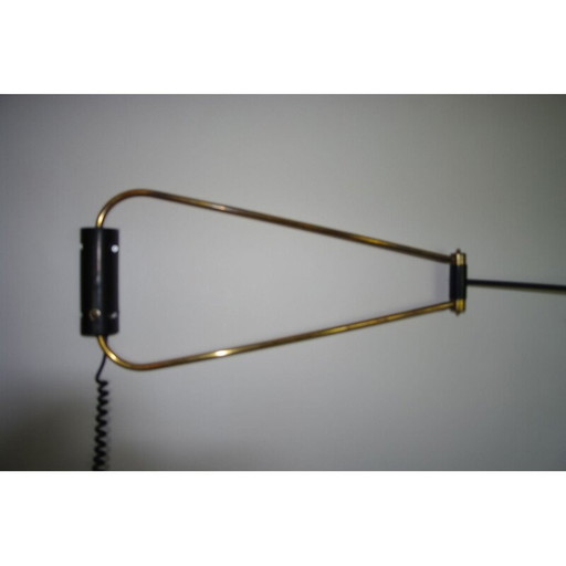 Vintage double-arm wall lamp by Robert Mathieu - 1950