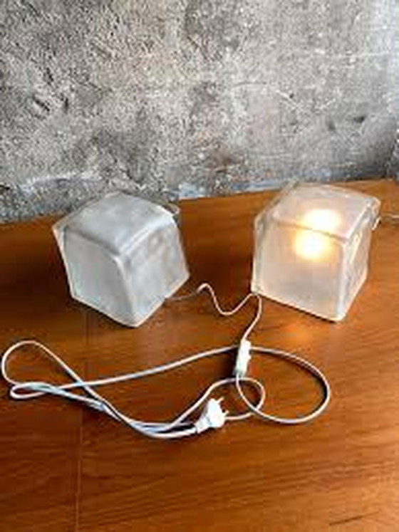 Image 1 of 3x Ice Cube table lamp