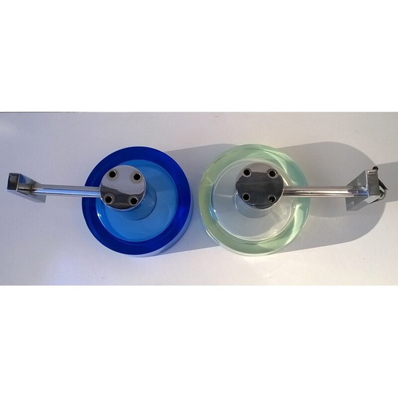 Image 1 of Wall lights in Murano glass by Flavio POLI for Seguso,1970, set of two