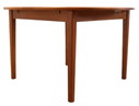 Round extendable dining table Krailling Danish design vintage