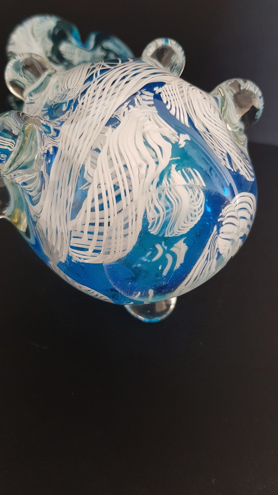 Image 1 of Polylobed art glass vase