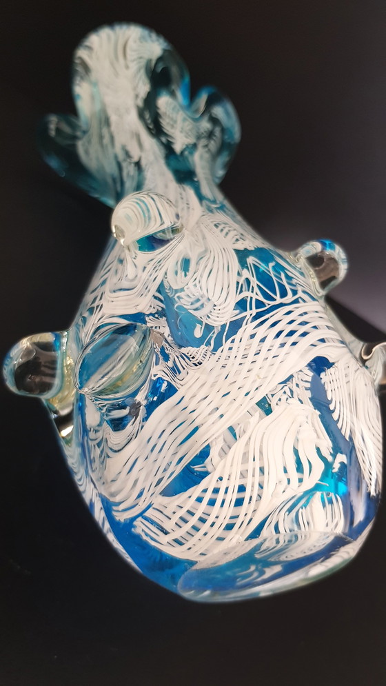 Image 1 of Polylobed art glass vase