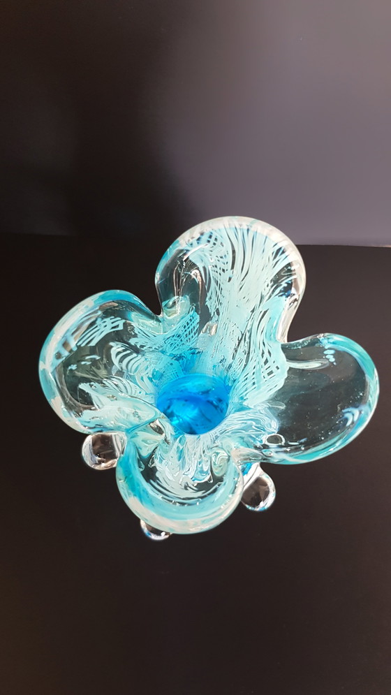 Image 1 of Polylobed art glass vase