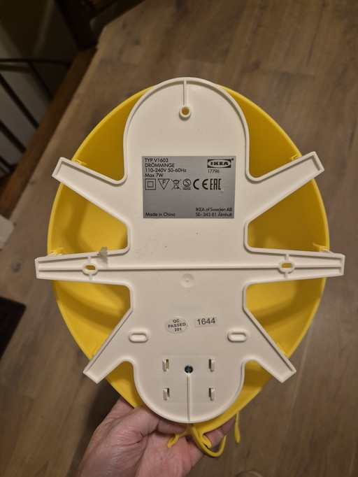 Vintage Ikea Drömminge Lamp Yellow