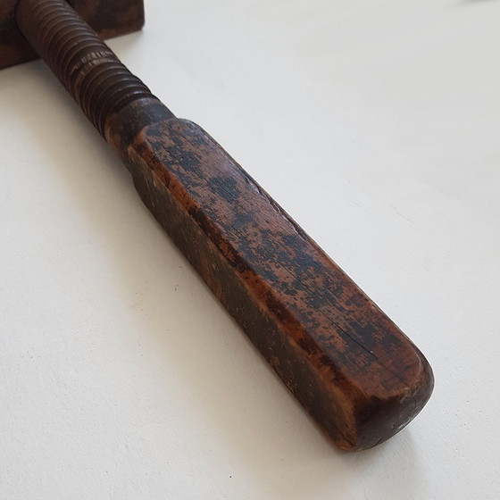 Image 1 of Large Antique Wooden Clamp