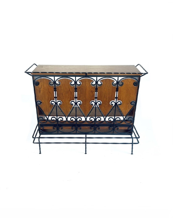 Image 1 of Bar vintage in ghisa e legno anni '70