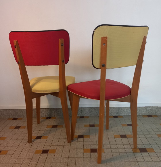 Image 1 of 2x Chaises bicolores
