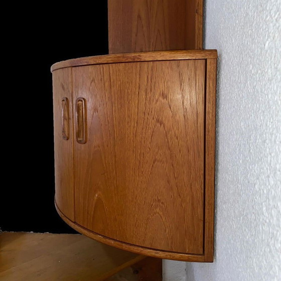 Image 1 of Danish Teak Wall Corner Cabinet 1960