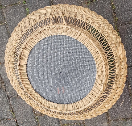 Image 1 of Wicker Mirror, 1960S