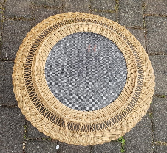 Image 1 of Wicker Mirror, 1960S