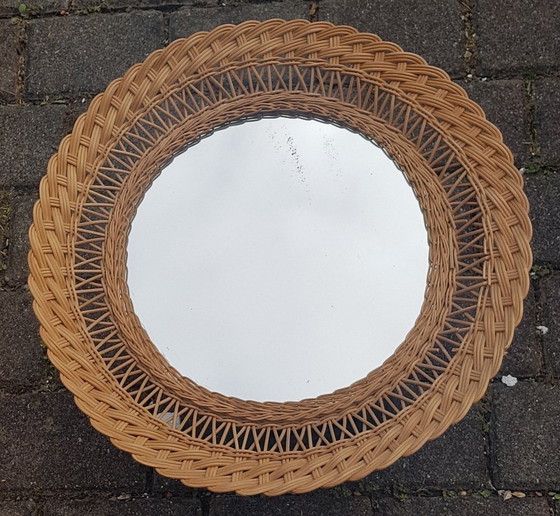 Image 1 of Wicker Mirror, 1960S