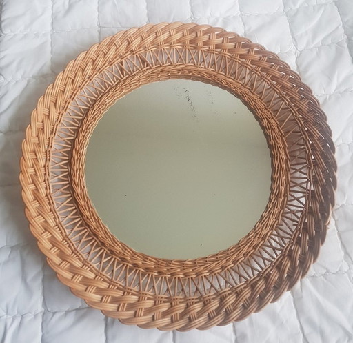 Wicker Mirror, 1960S