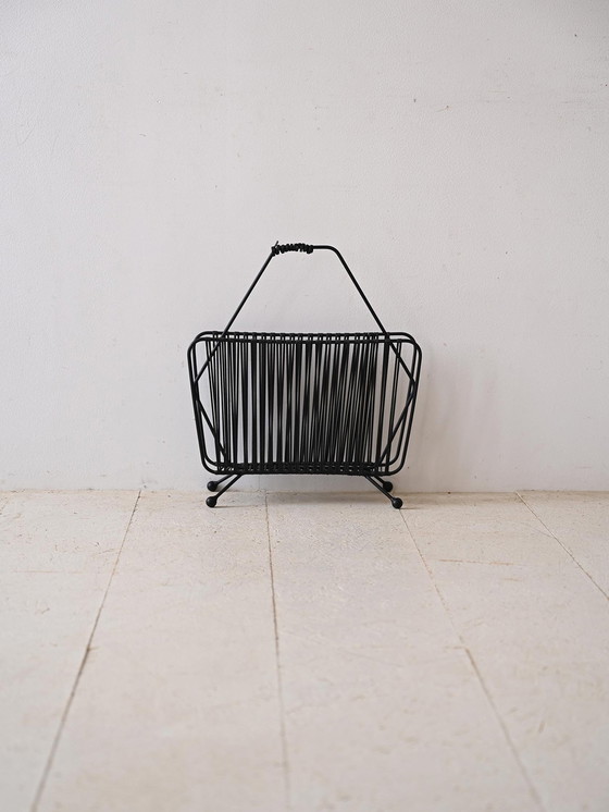 Image 1 of Vintage 1960S Metal Magazine Rack