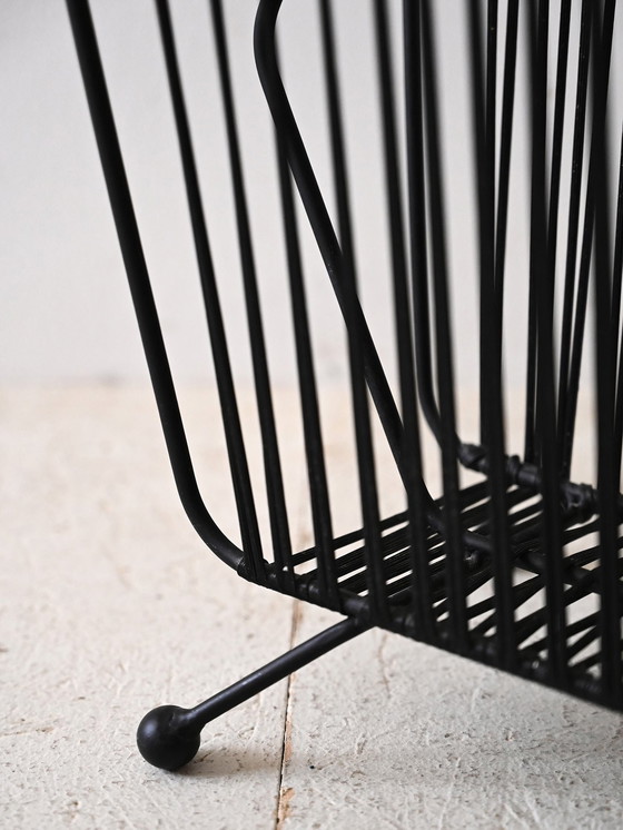 Image 1 of Vintage 1960S Metal Magazine Rack