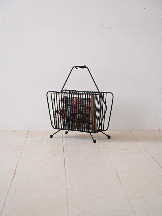 Image 1 of Vintage 1960S Metal Magazine Rack