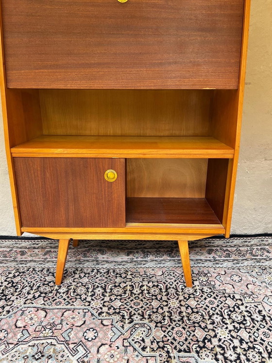 Image 1 of Nice 60s Secretaire Teak Veneer