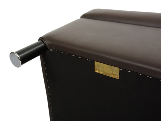 Image 1 of Wittmann Aura stool | leather brown ottoman