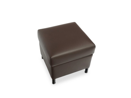 Image 1 of Wittmann Aura stool | leather brown ottoman