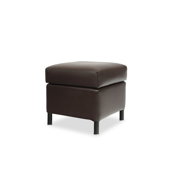 Image 1 of Wittmann Aura stool | leather brown ottoman