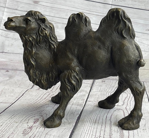 Large Dromedary Camel Bronze Statue