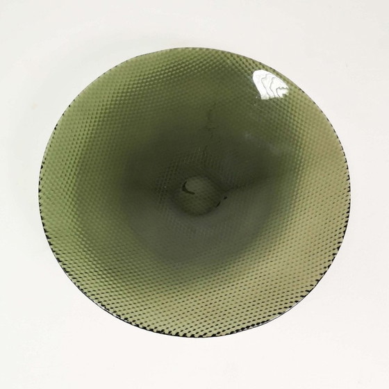 Image 1 of Vintage glass platter by T. Jorgenson for Helmegaard Glasvaerk, Denmark 1980s