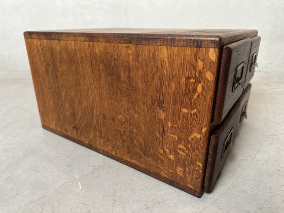 Image 1 of Antique Solid Oak Chest of Drawers