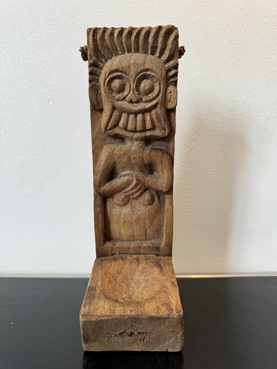 Image 1 of Oil lamp hanging carving