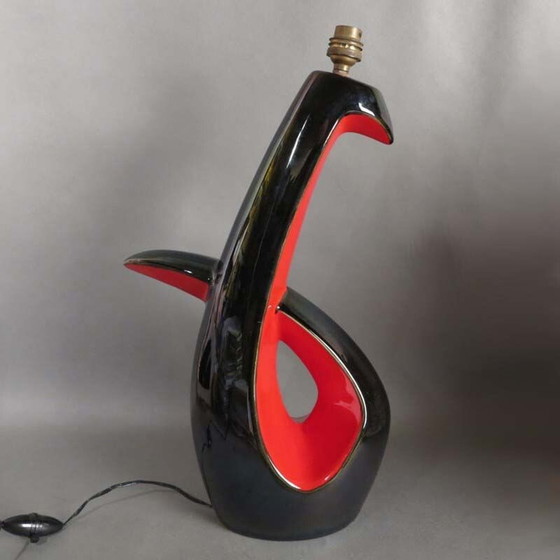 Image 1 of Vintage ceramic table lamp from Vallauris, France 1959